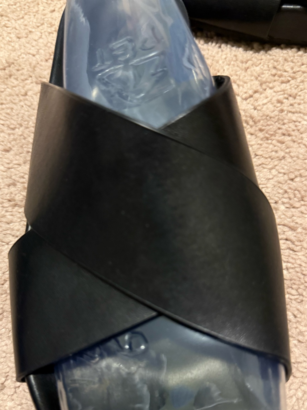 NWOT J.Crew Black Slide Sandals - Sleek Cross Strap Design Never Worn Sz 9 - Picture 5 of 10